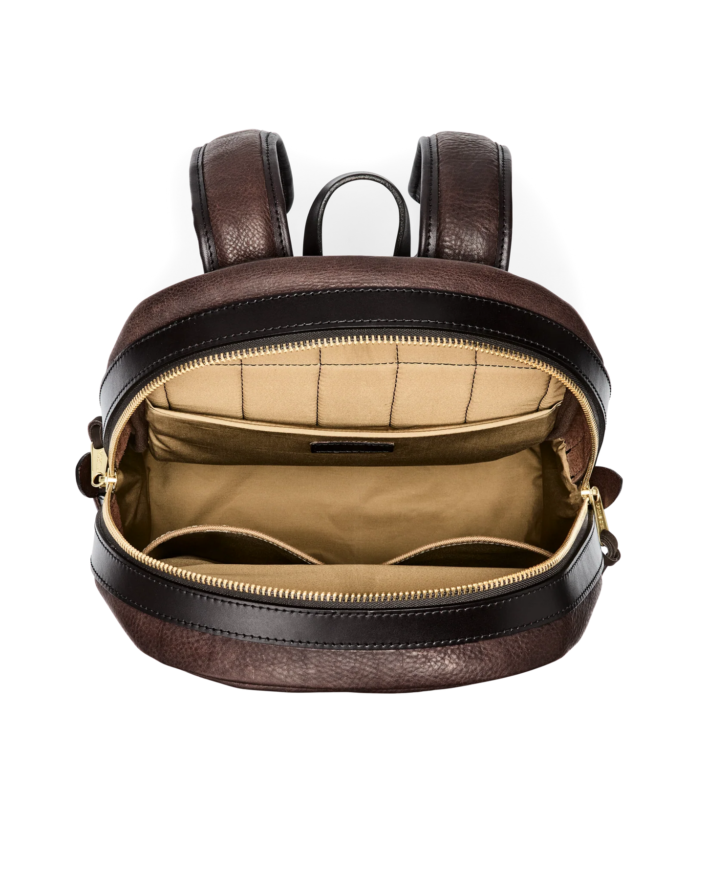 FILSON HERITAGE LEATHER JOURNEYMAN BACKPACK - BALLARD BROWN