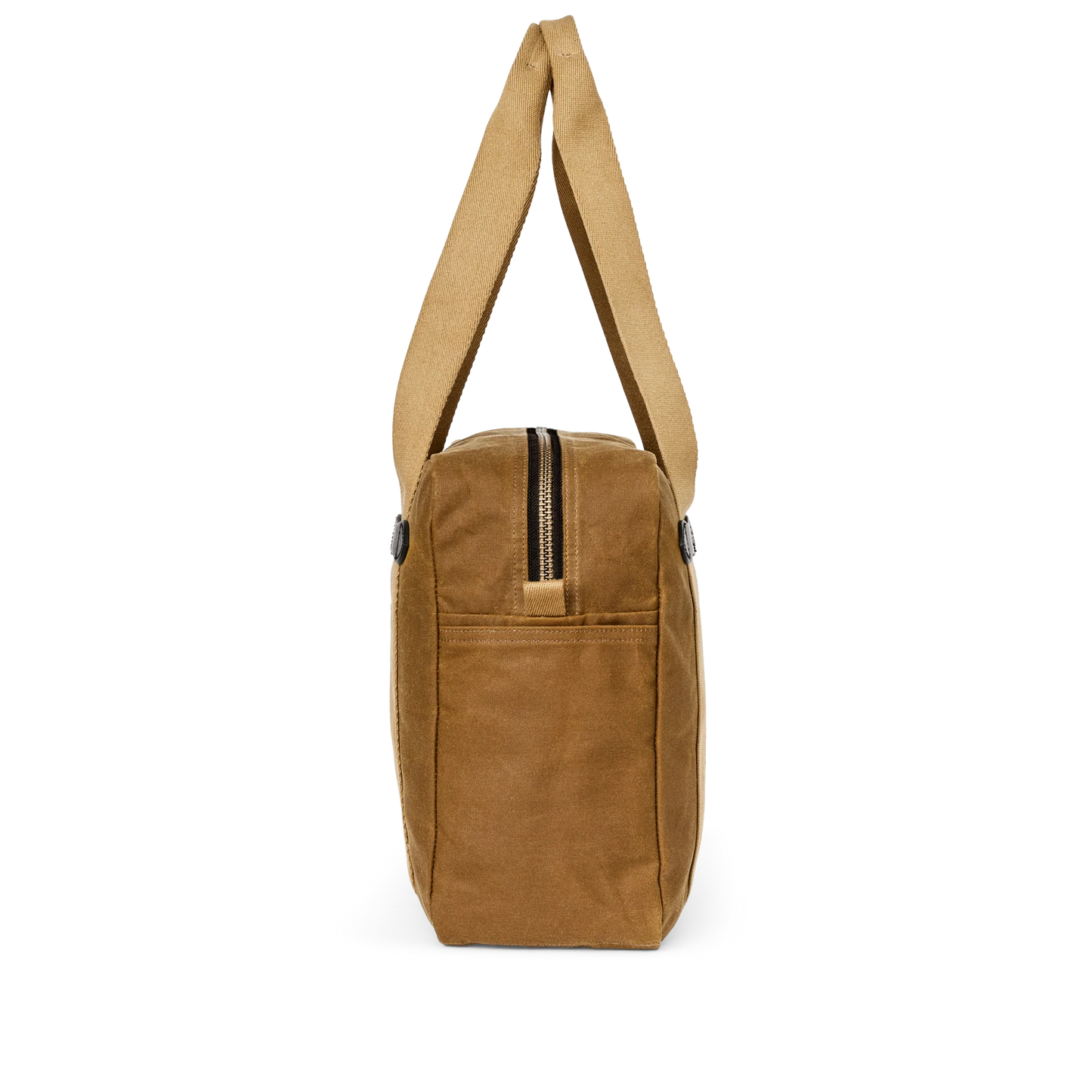 FILSON TIN CLOTH ZIPPER TOTE BAG - DARK TAN