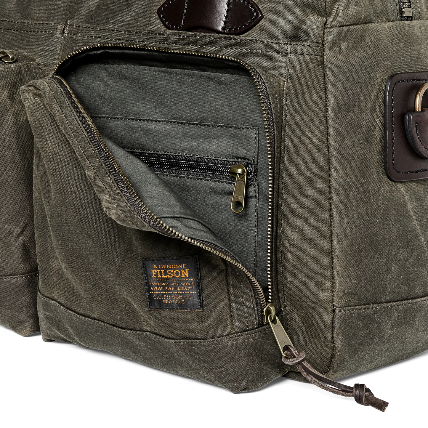 FILSON 48-HOUR TIN CLOTH DUFFLE BAG - OTTER GREEN