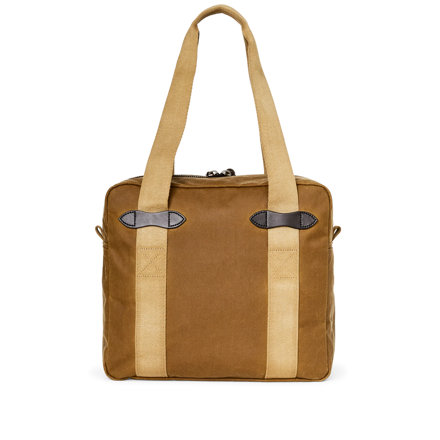 FILSON TIN CLOTH ZIPPER TOTE BAG - DARK TAN