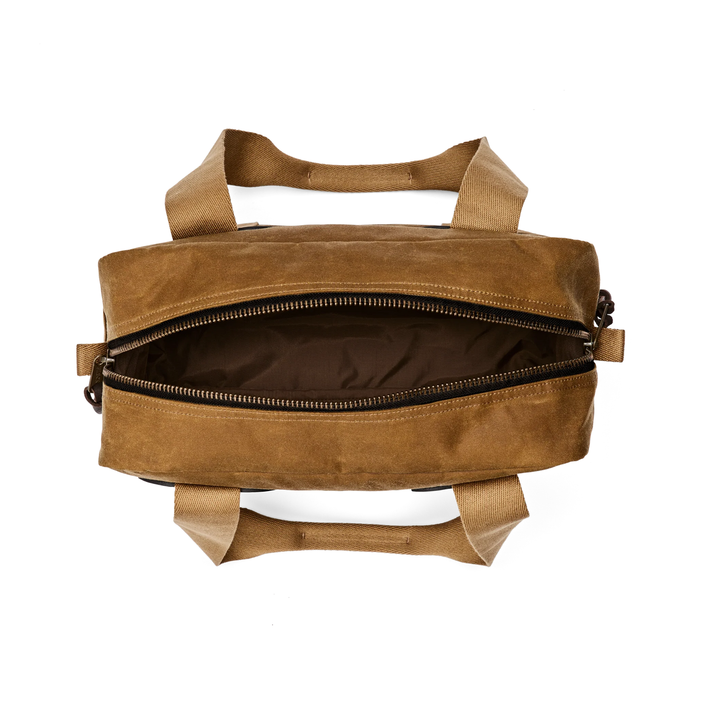 FILSON TIN CLOTH ZIPPER TOTE BAG - DARK TAN