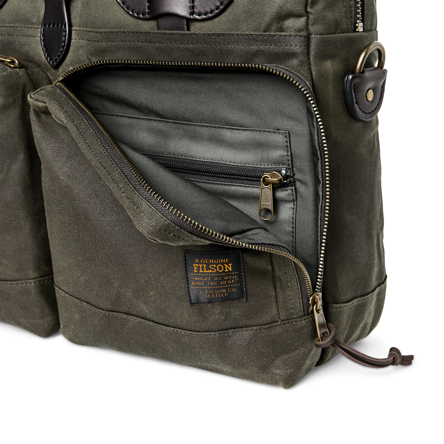 FILSON 24-HOUR TIN CLOTH BRIEFCASE - OTTER GREEN