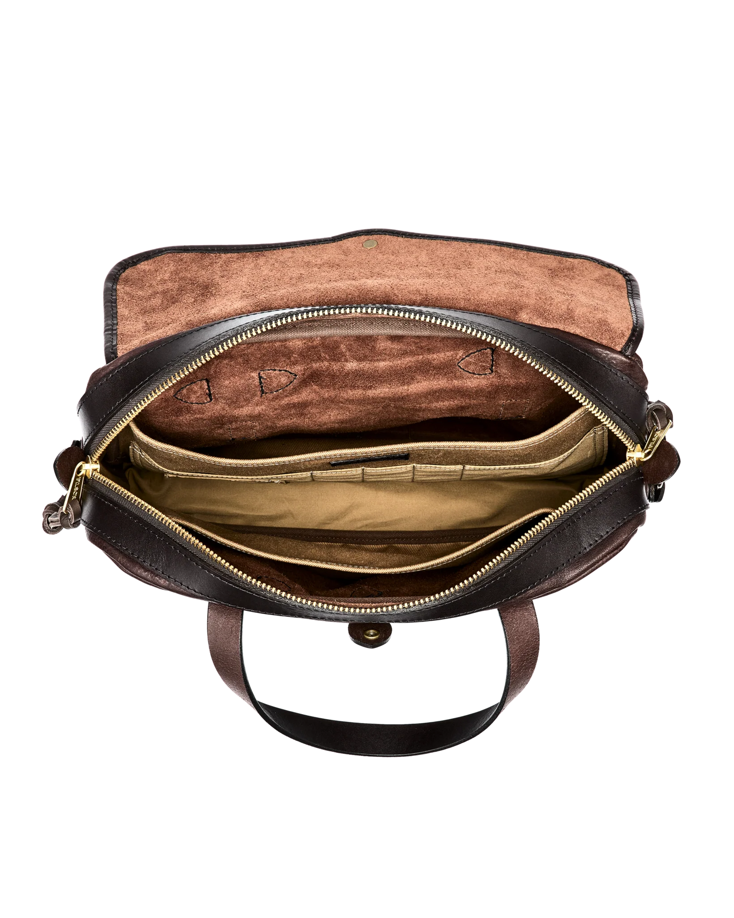 FILSON HERITAGE LEATHER JOURNEYMAN ORIGINAL BRIEFCASE - BALLARD BROWN