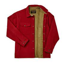 FILSON LINED MACKINAW WOOL JAC-SHIRT - RED OAK