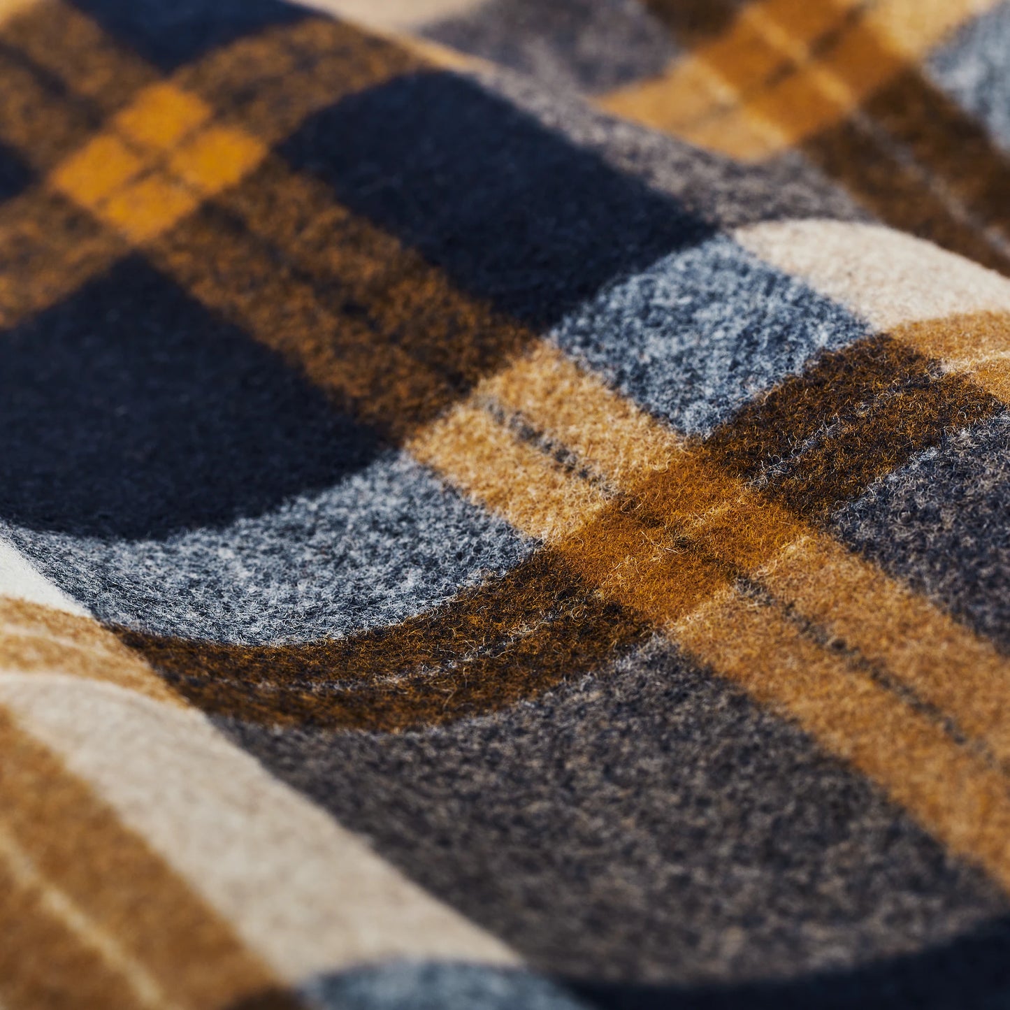 FILSON SEATTLE WOOL JAC-SHIRT - Navy/Bronze Plaid