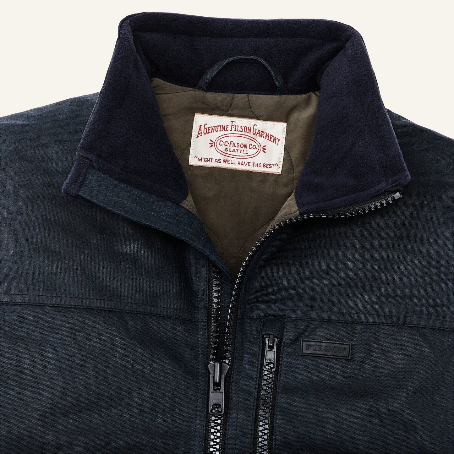 FILSON TIN CLOTH PRIMALOFT® VEST - SERVICE BLUE