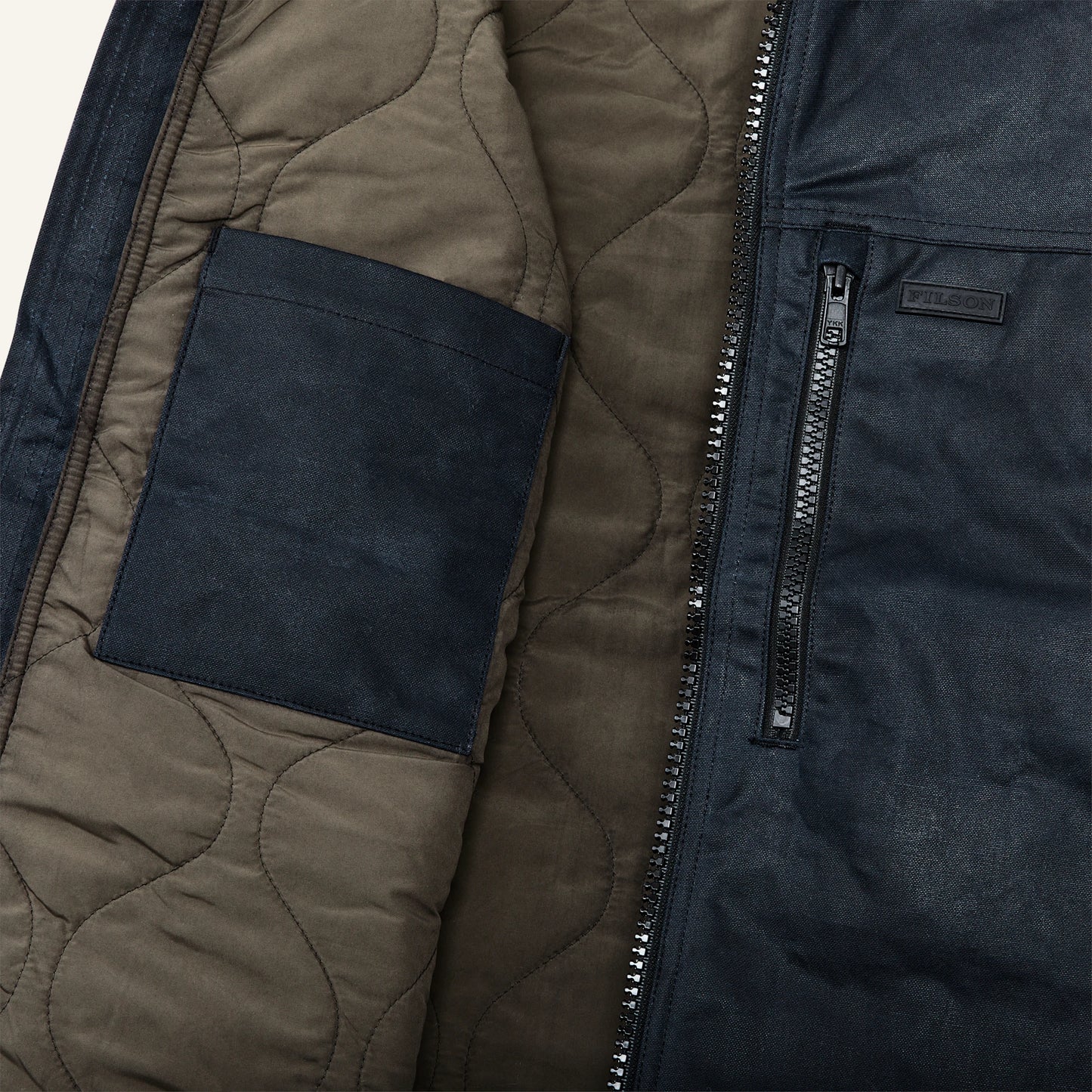FILSON TIN CLOTH PRIMALOFT® VEST - SERVICE BLUE