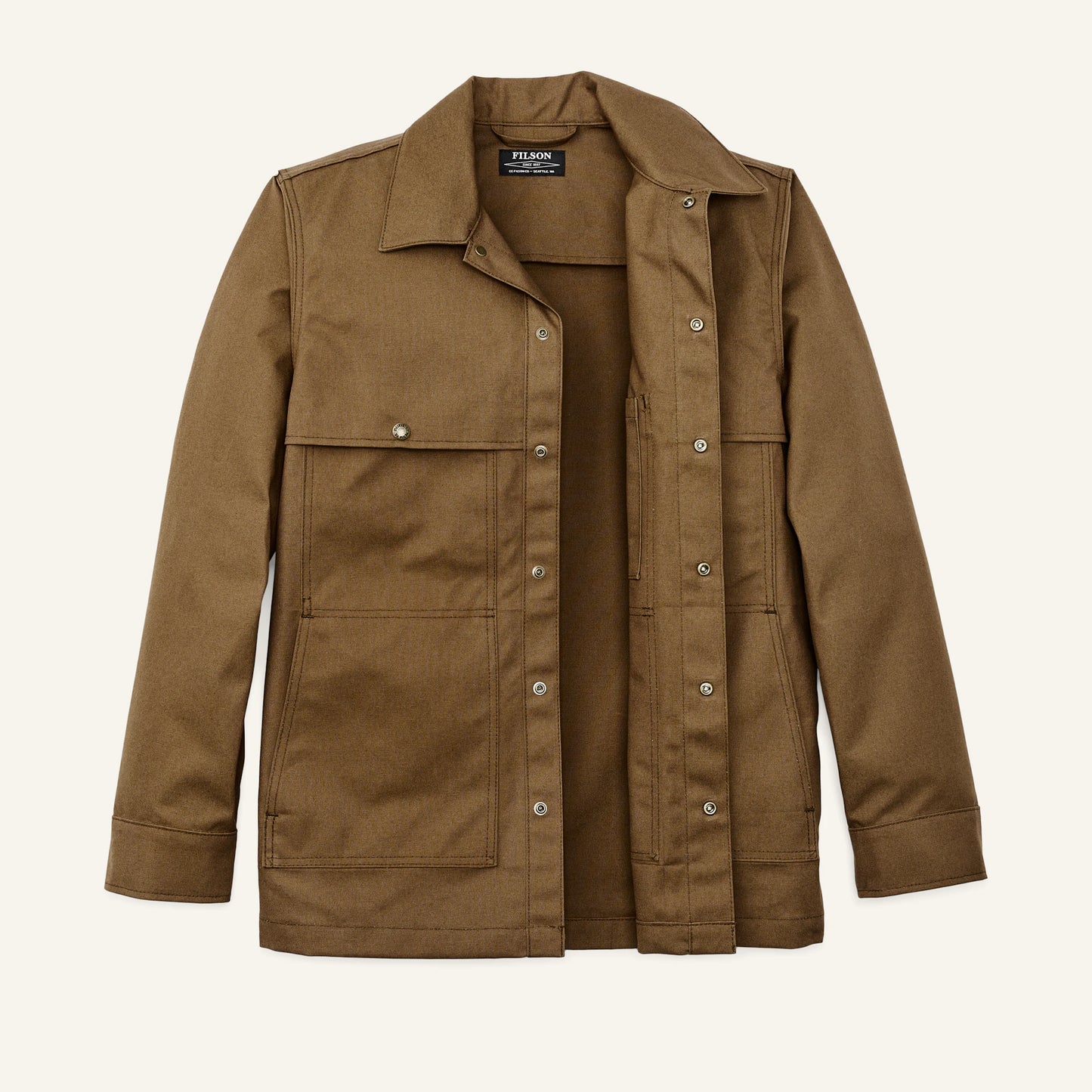 FILSON DRY TIN CLOTH JAC-SHIRT - SEPIA