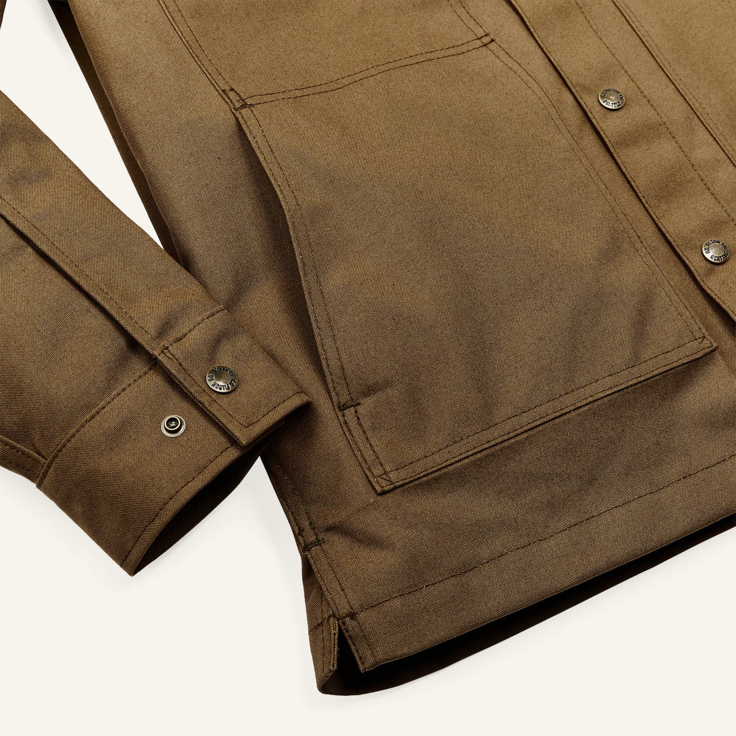 FILSON DRY TIN CLOTH JAC-SHIRT - SEPIA