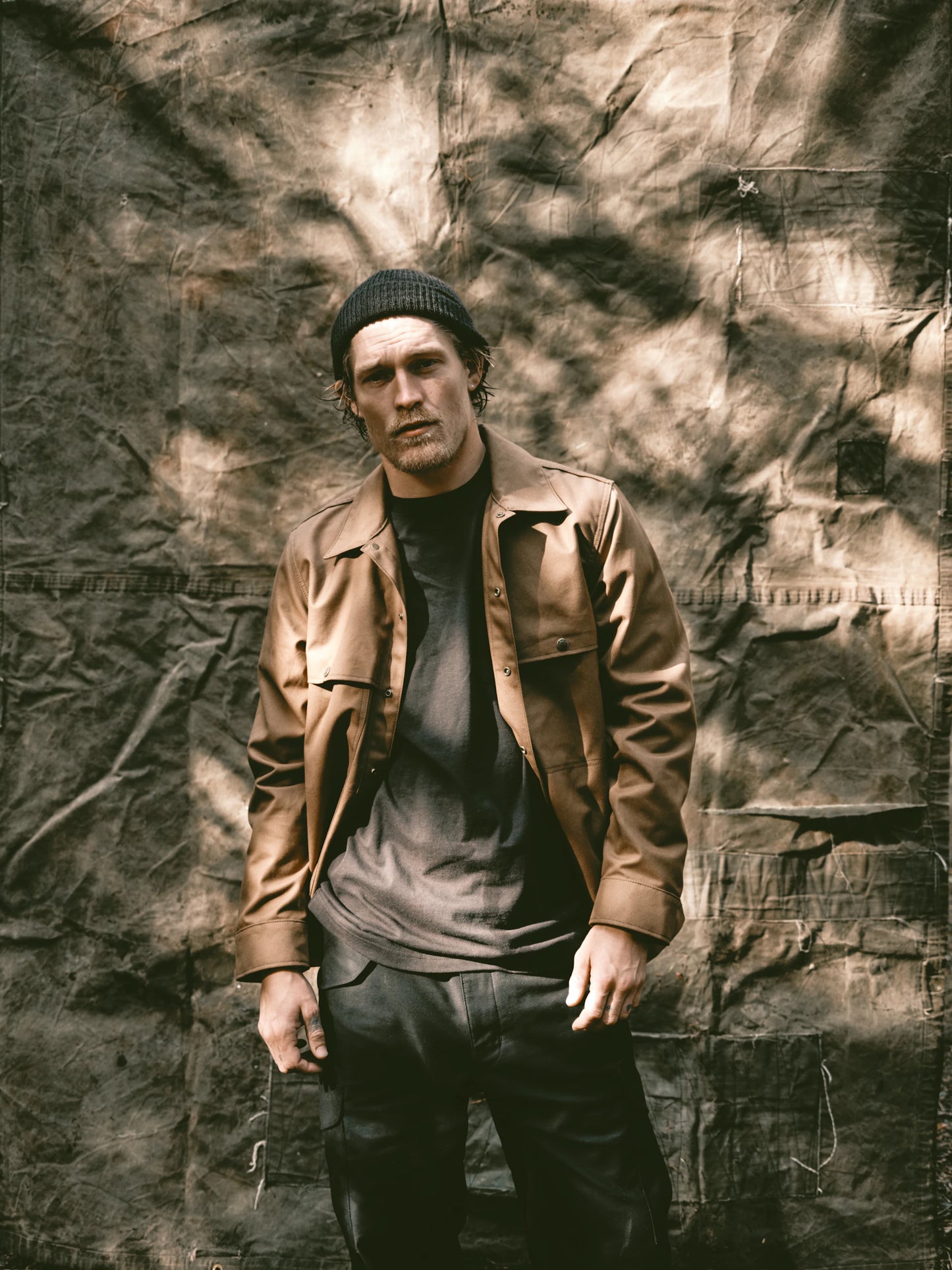 FILSON DRY TIN CLOTH JAC-SHIRT - SEPIA