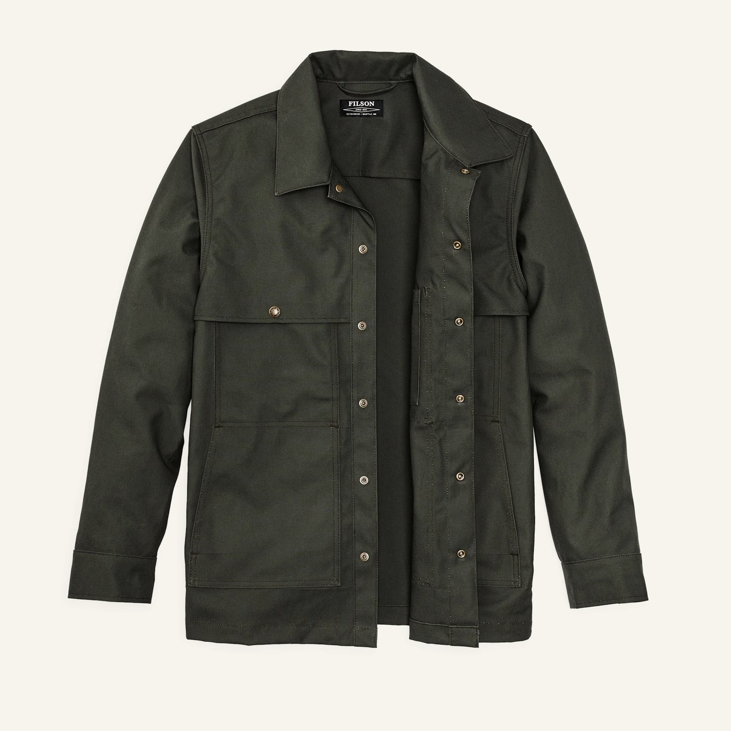 FILSON DRY TIN CLOTH JAC-SHIRT - OTTER GREEN