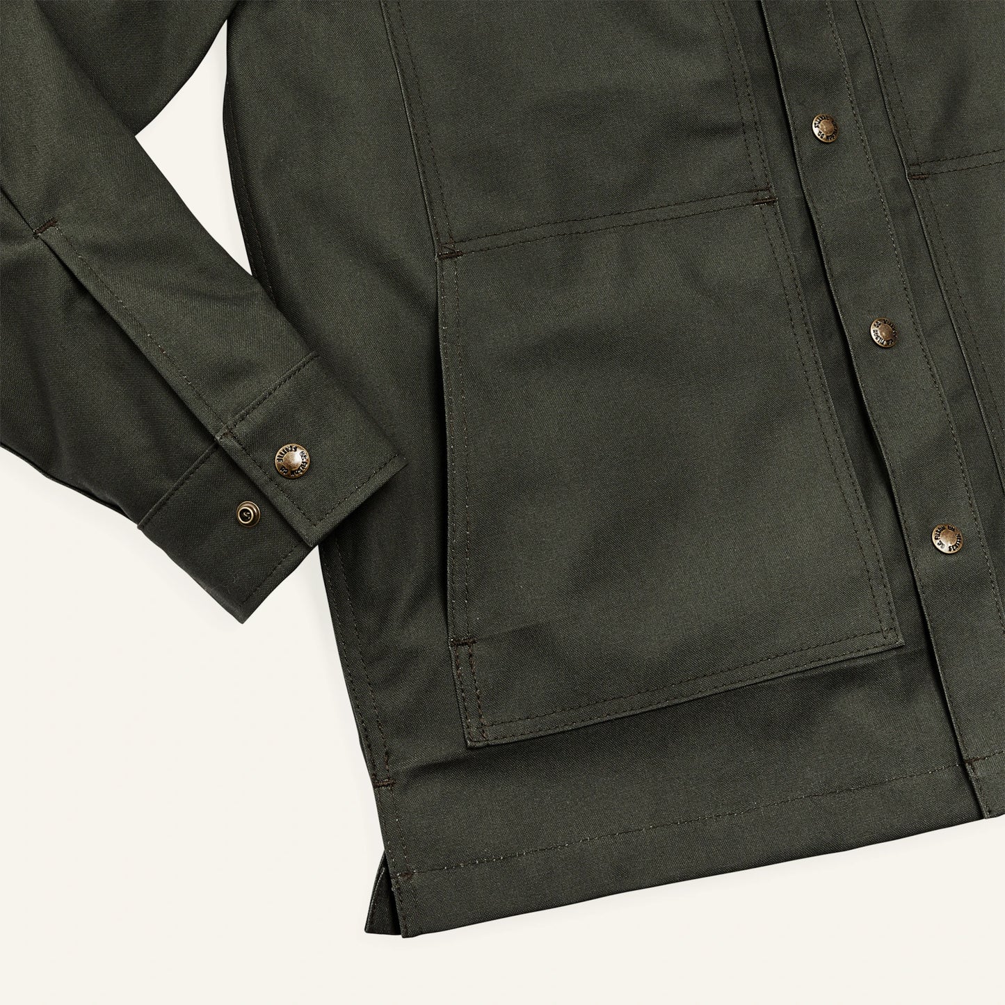 FILSON DRY TIN CLOTH JAC-SHIRT - OTTER GREEN