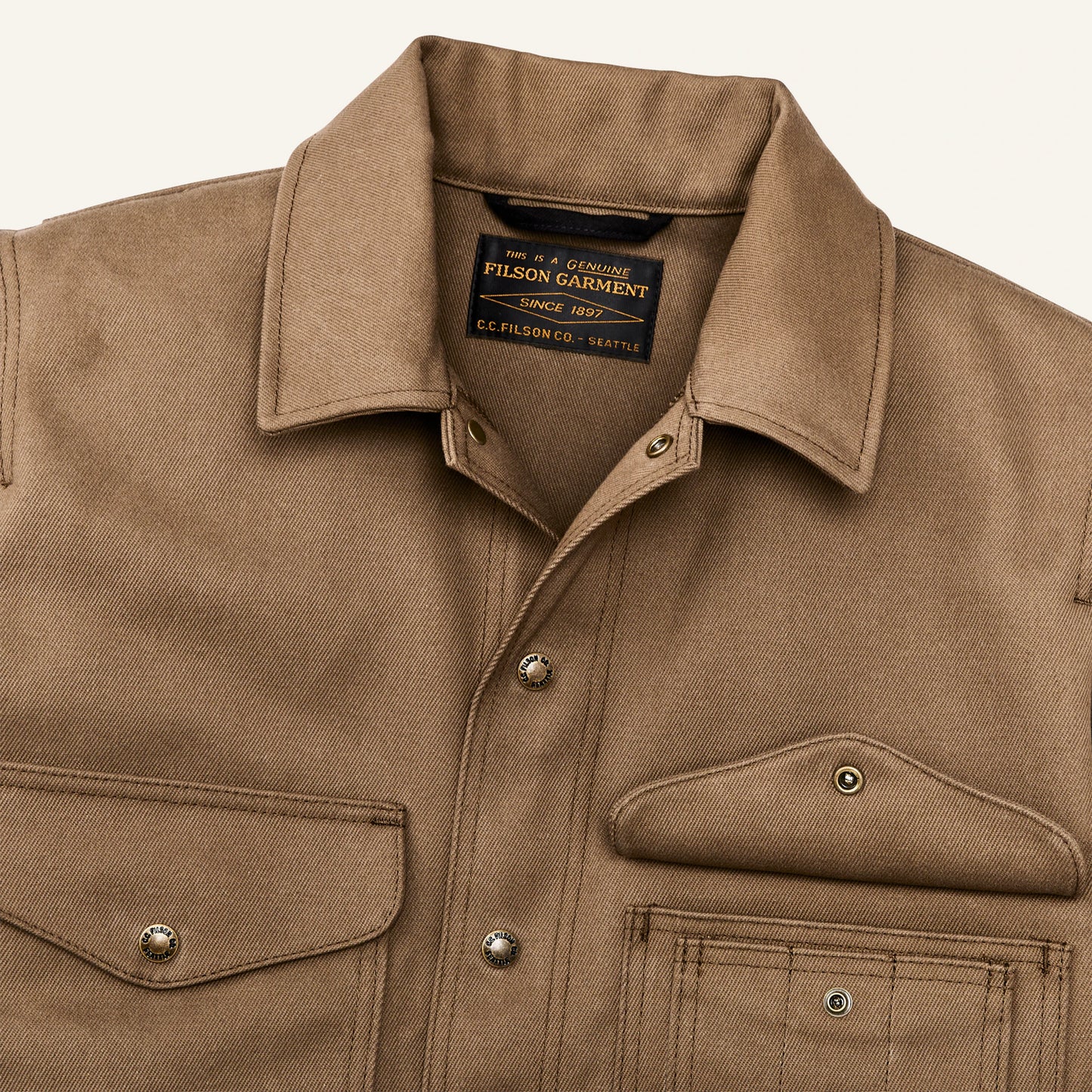 FILSON RUGGED TWILL CRUISER JACKET - SEPIA