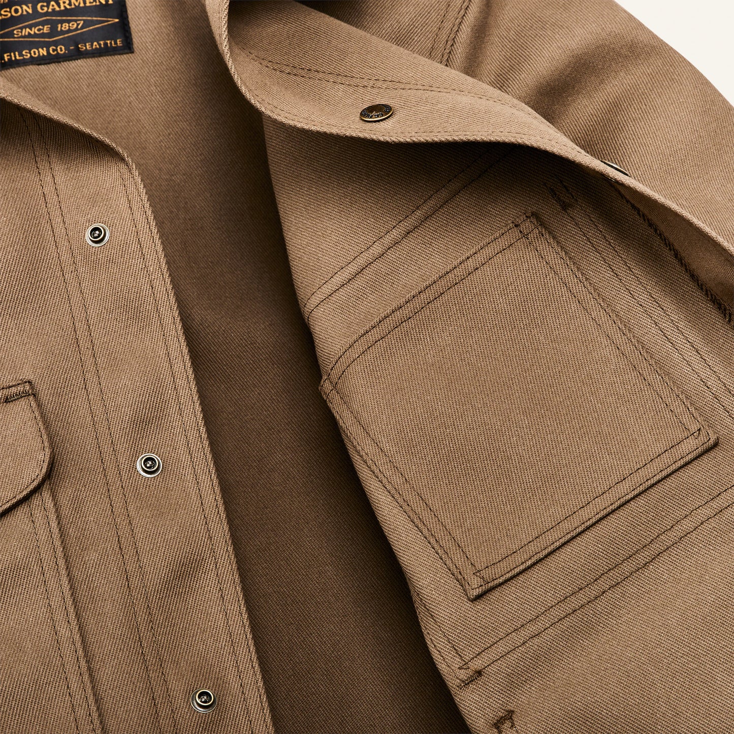 FILSON RUGGED TWILL CRUISER JACKET - SEPIA