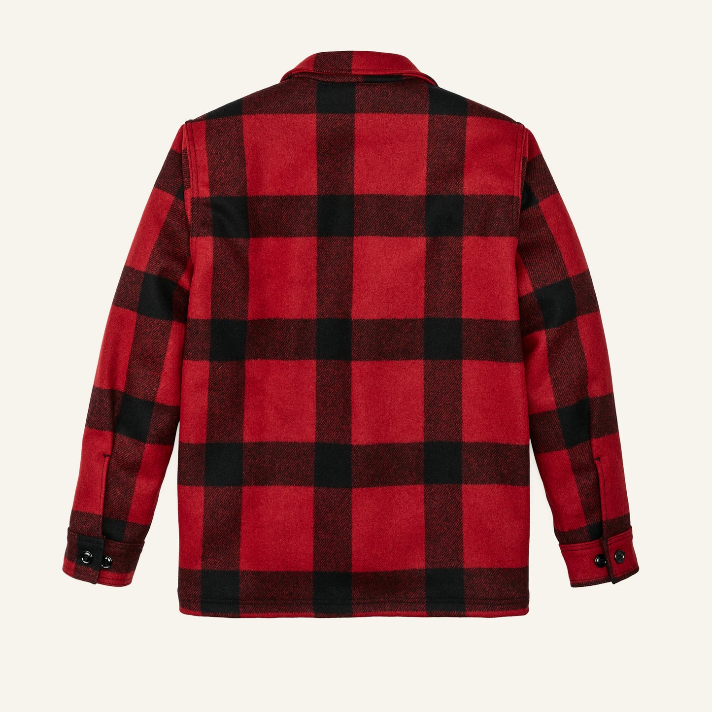 FILSON MACKINAW WOOL JAC-SHIRT - RED BLACK CLASSIC PLAID