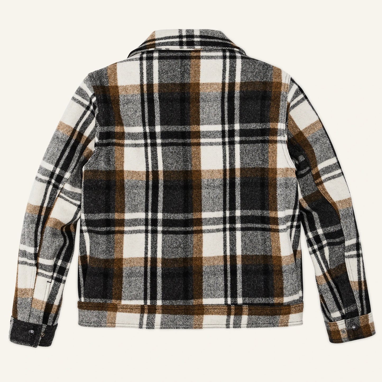 FILSON MACKINAW WOOL WORK JACKET - BLUE COAL/COPPER HEATHER PLAID
