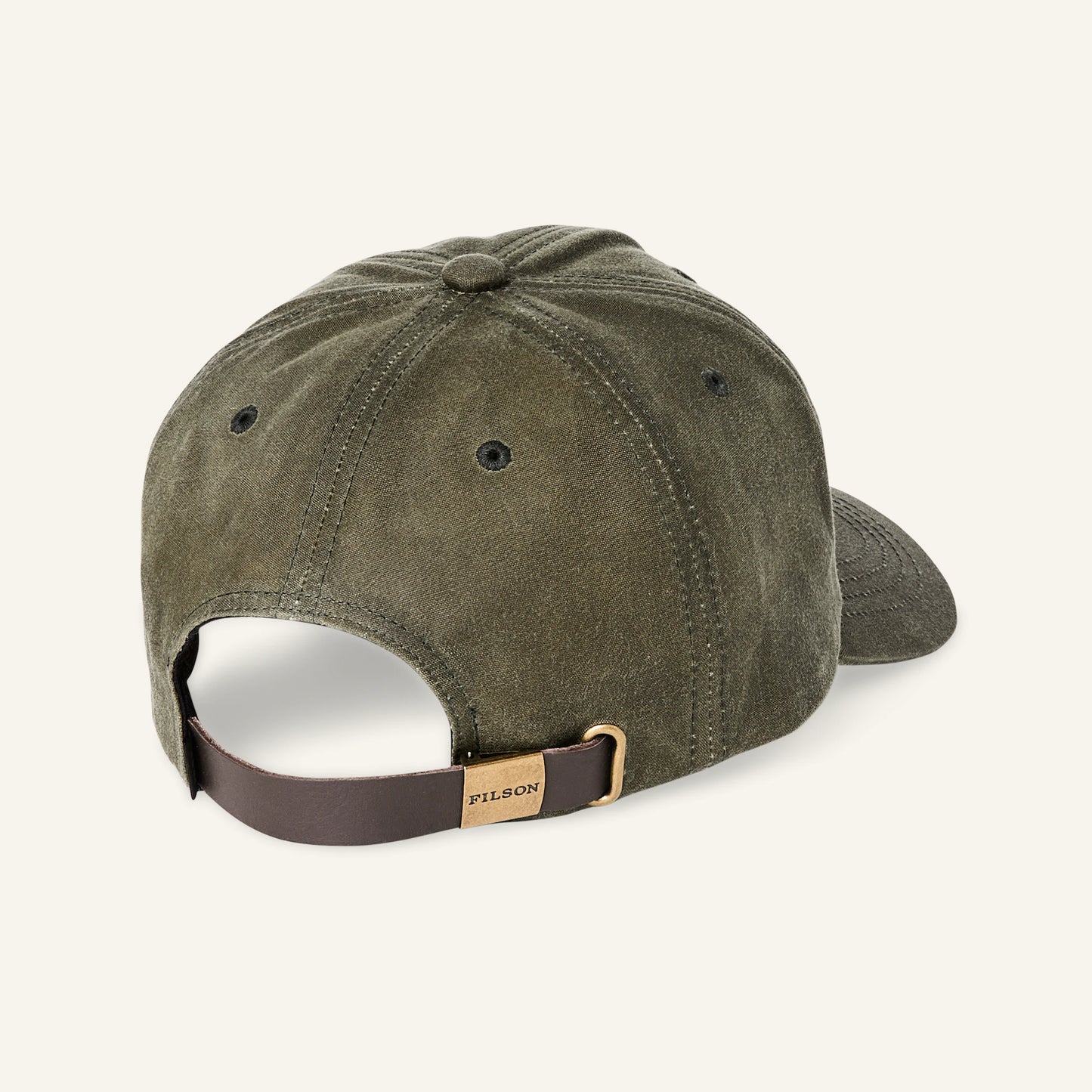 FILSON OIL TIN LOW-PROFILE LOGGER CAP - OTTER GREEN
