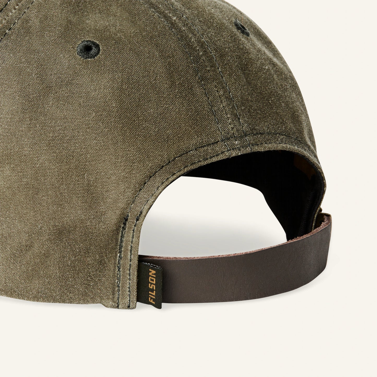 FILSON OIL TIN LOW-PROFILE LOGGER CAP - OTTER GREEN
