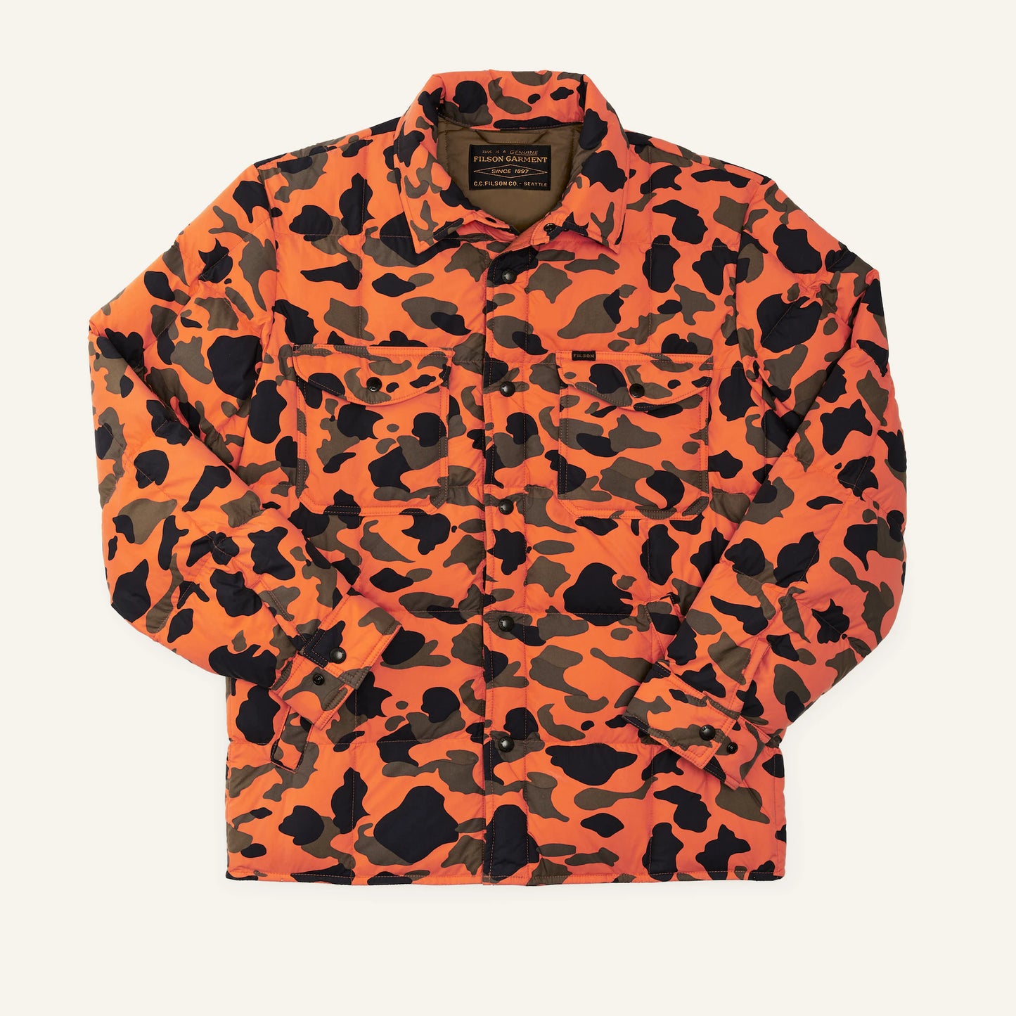 FILSON LIGHTWEIGHT DOWN JAC-SHIRT - FLAME CAMO
