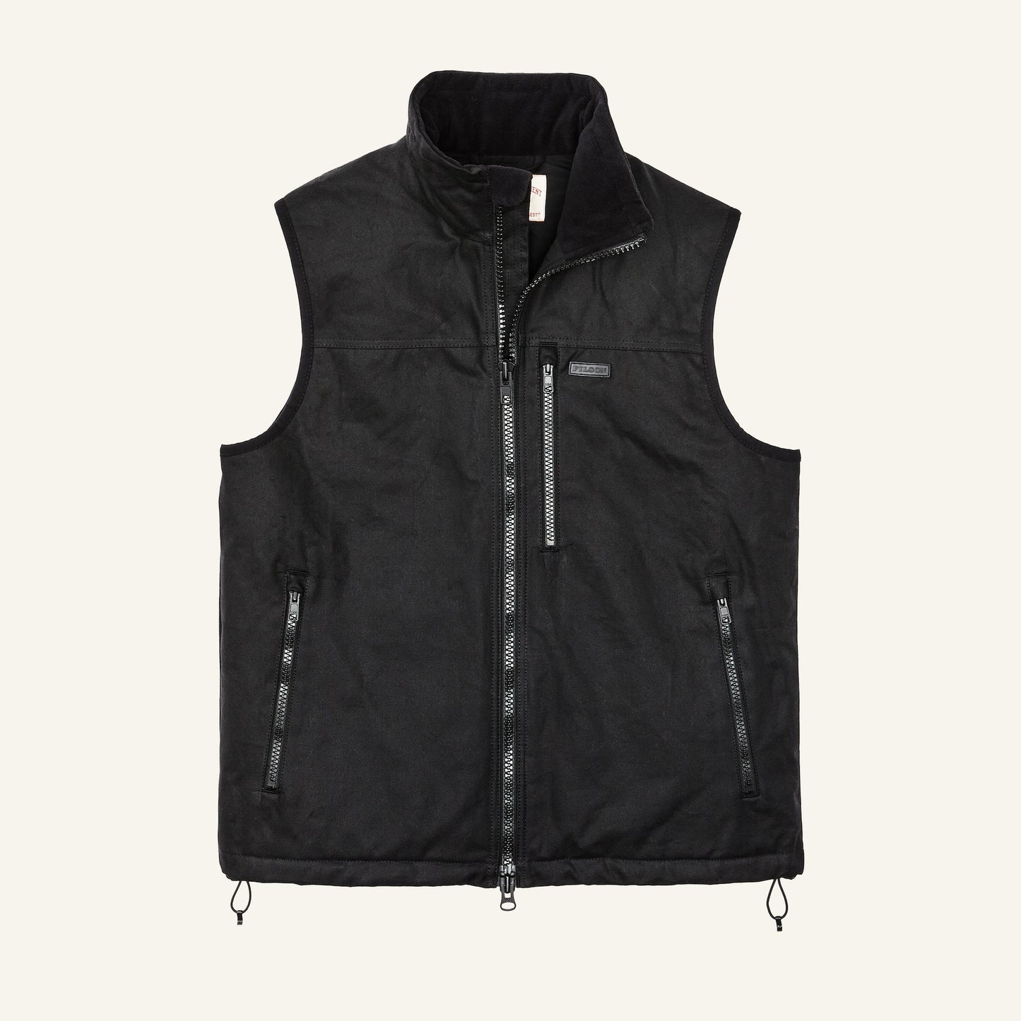 FILSON TIN CLOTH PRIMALOFT® VEST - BLACK