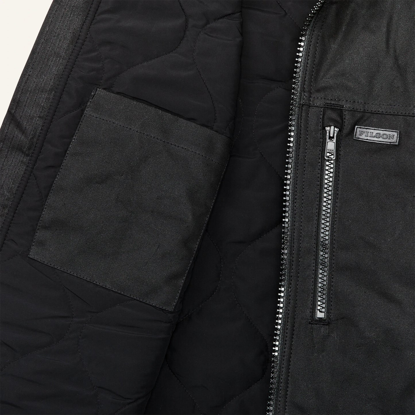 FILSON TIN CLOTH PRIMALOFT® VEST - BLACK