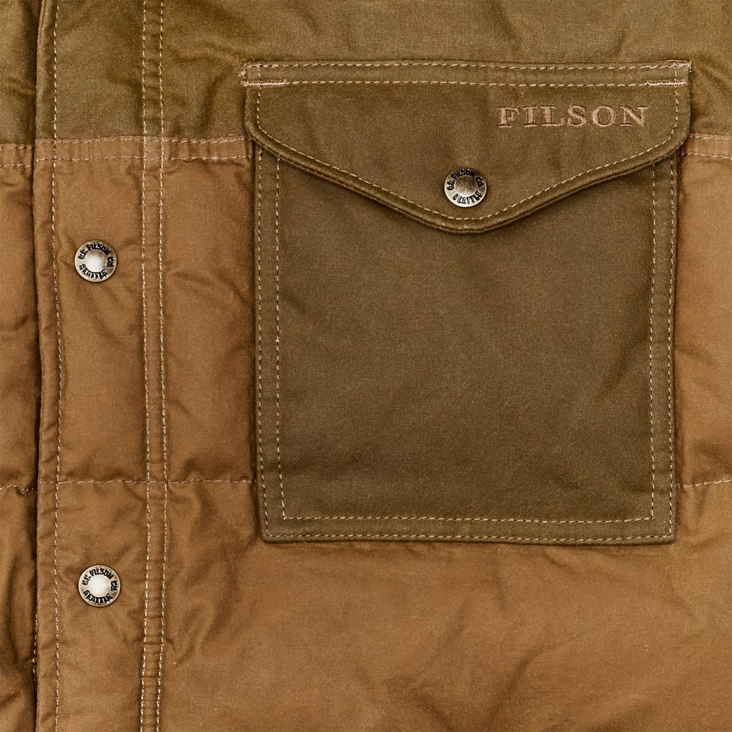 FILSON DOWN JAC-SHIRT - DARK TAN