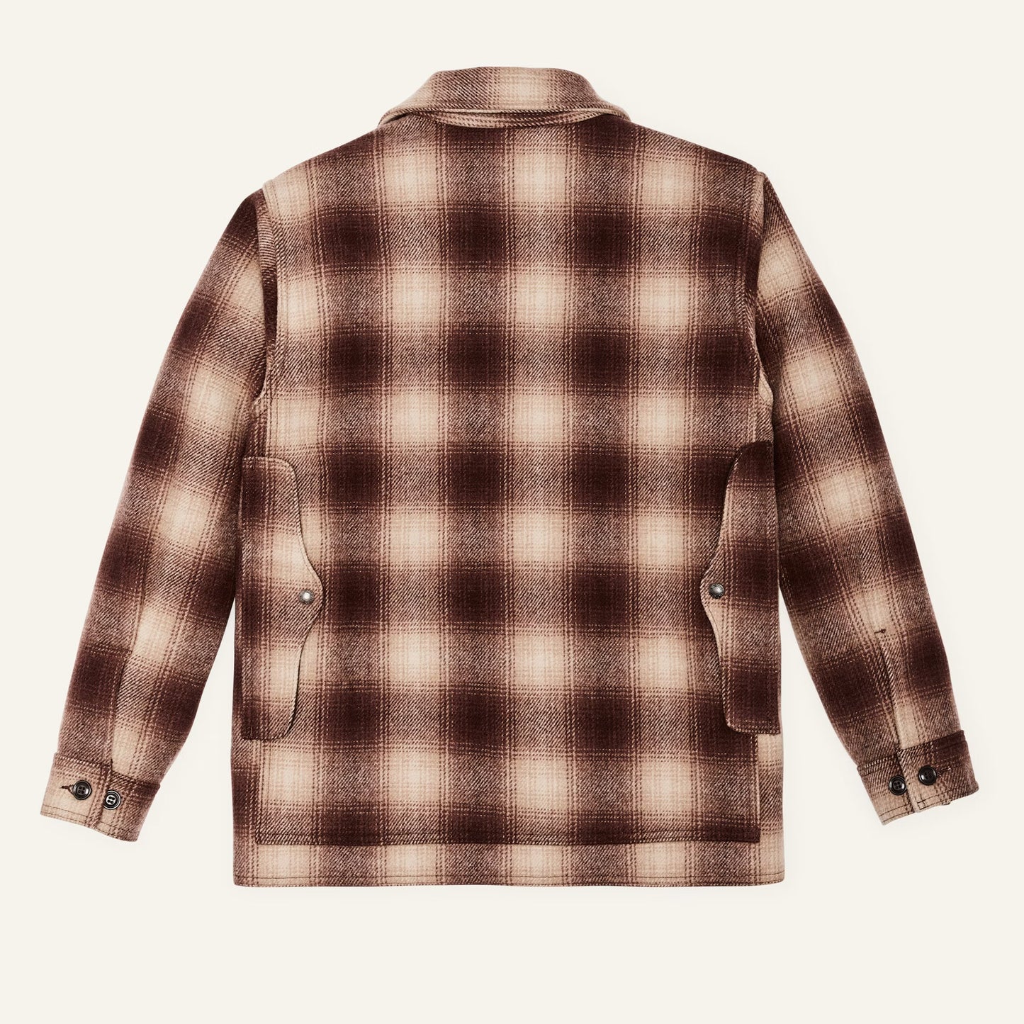 FILSON MACKINAW WOOL CRUISER JACKET - BROWN/TAN OMBRÉ