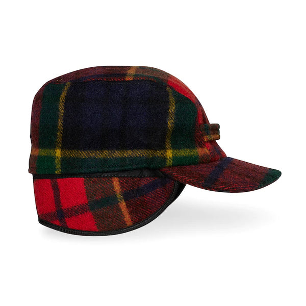 FILSON MACKINAW WOOL CAP - RED/NAVY PLAID