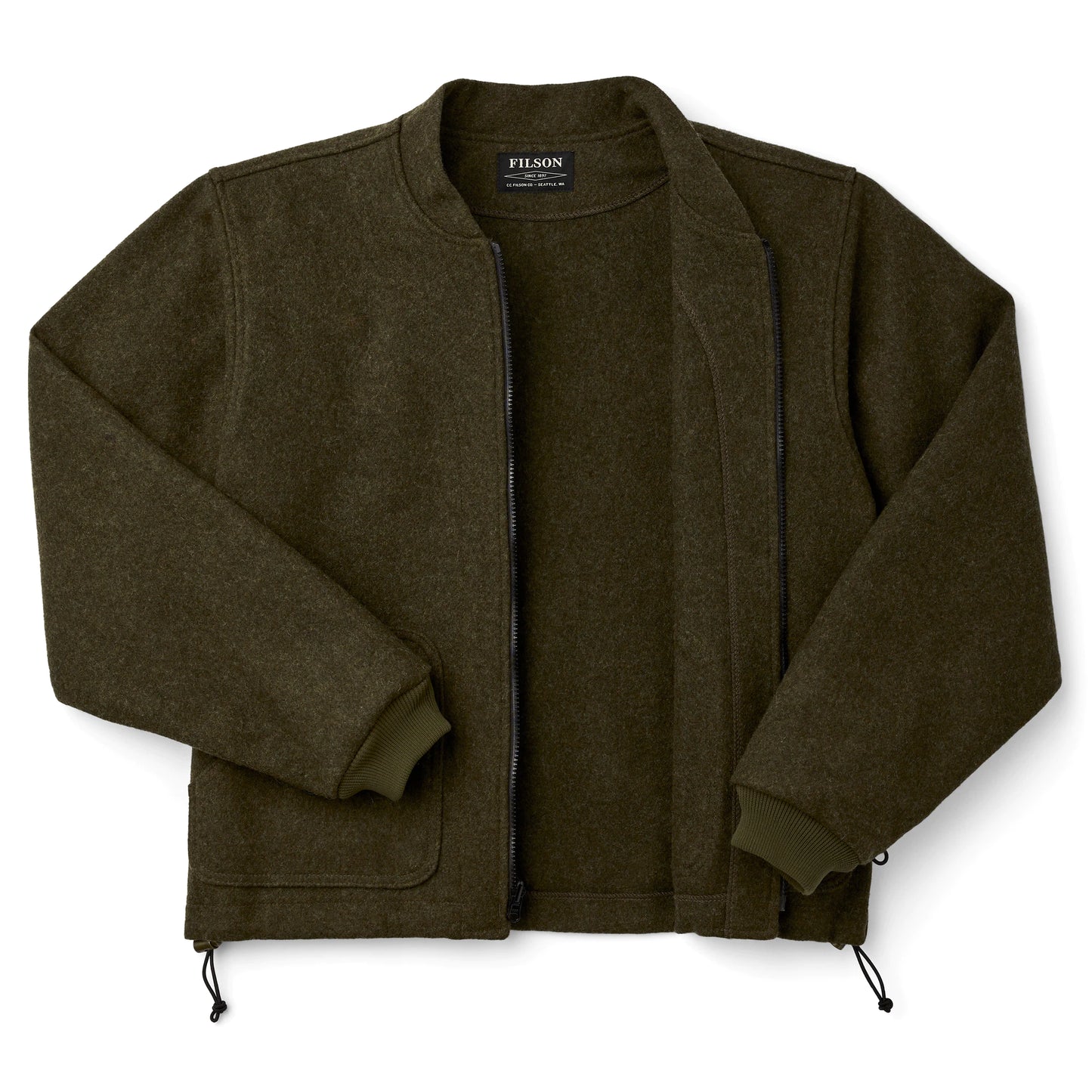 FILSON MACKINAW WOOL JACKET LINER - Forest Green