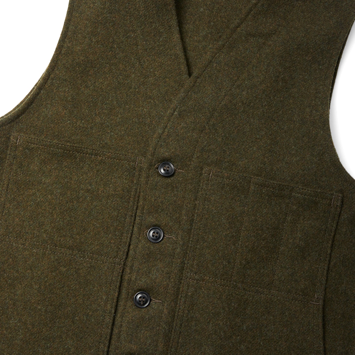 FILSON MACKINAW WOOL VEST - Forest Green