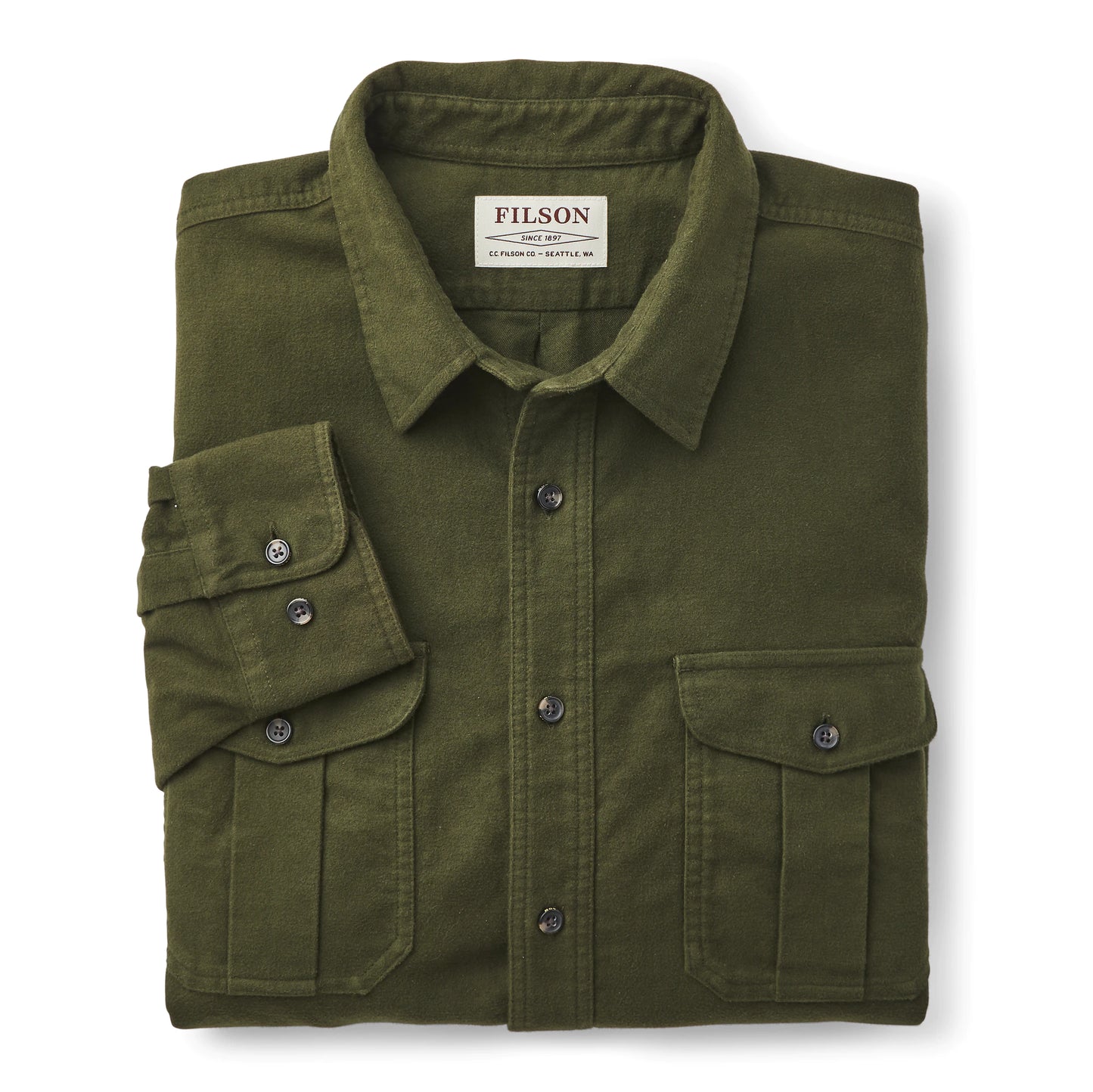 FILSON MOLESKIN SEATTLE SHIRT - Dark Olive