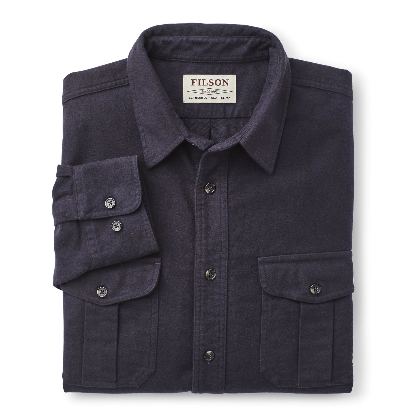FILSON MOLESKIN SEATTLE SHIRT - Navy