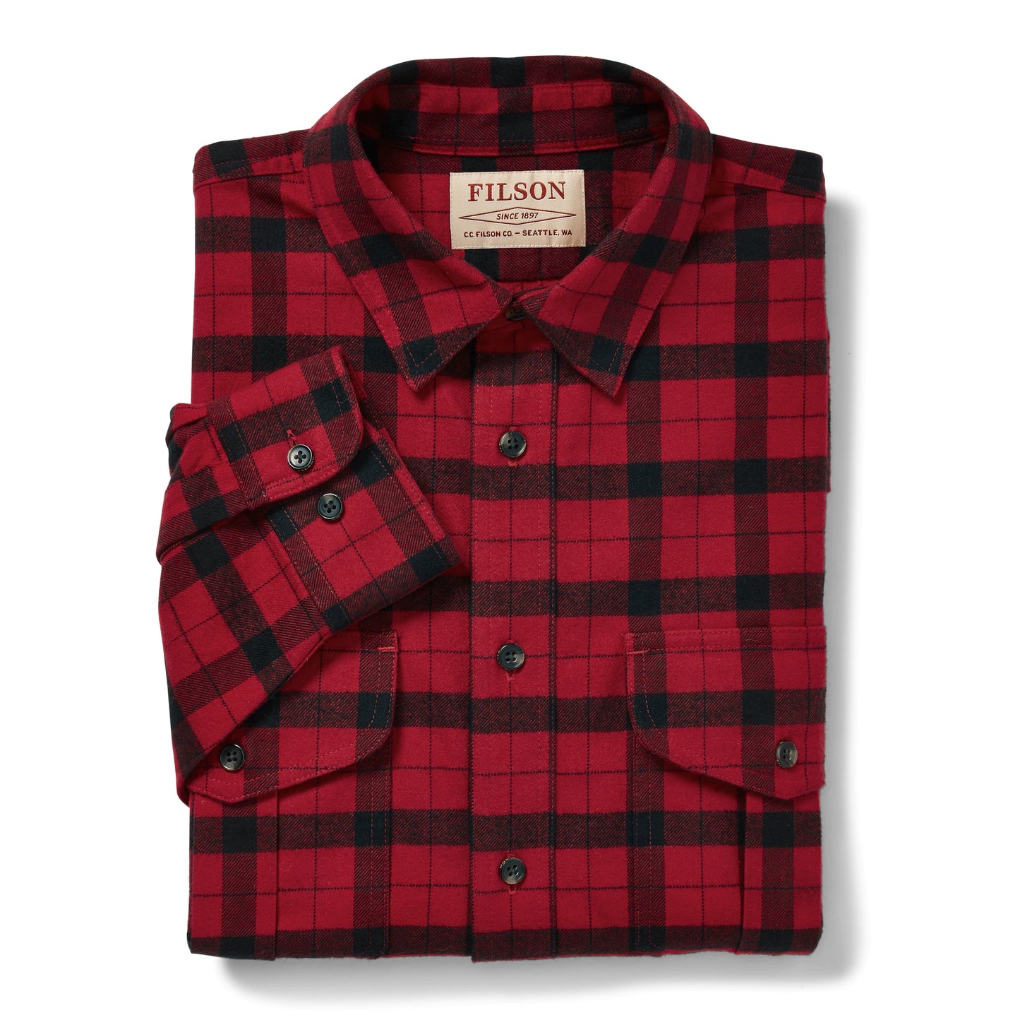 FILSON ALASKAN GUIDE SHIRT - RED/BLACK