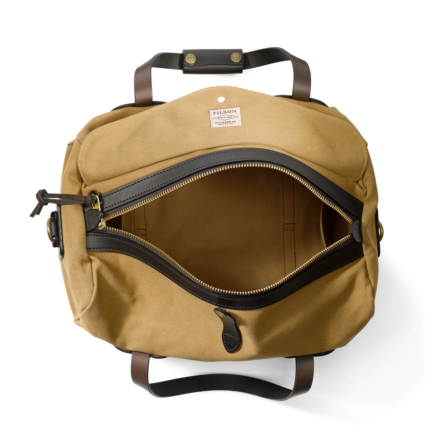FILSON SMALL RUGGED TWILL DUFFLE BAG - TAN