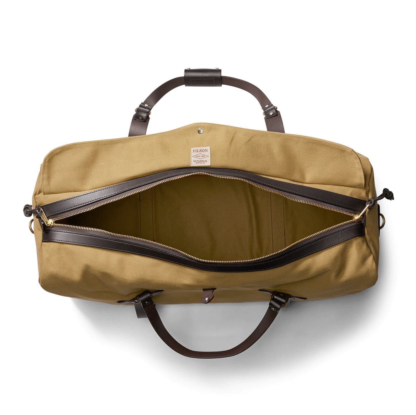 FILSON LARGE RUGGED TWILL DUFFLE BAG - TAN