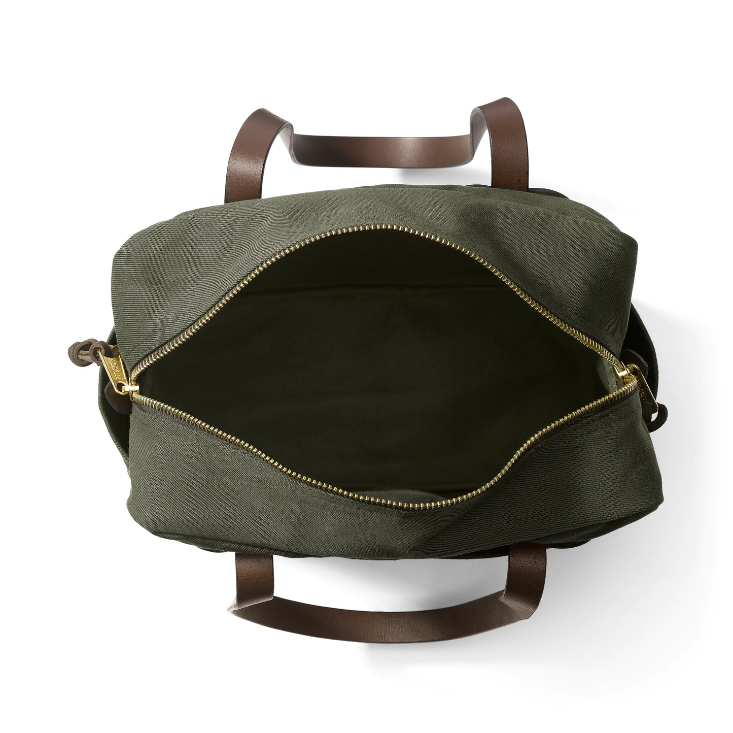 FILSON RUGGED TWILL TOTE BAG WITH ZIPPER - Otter Green