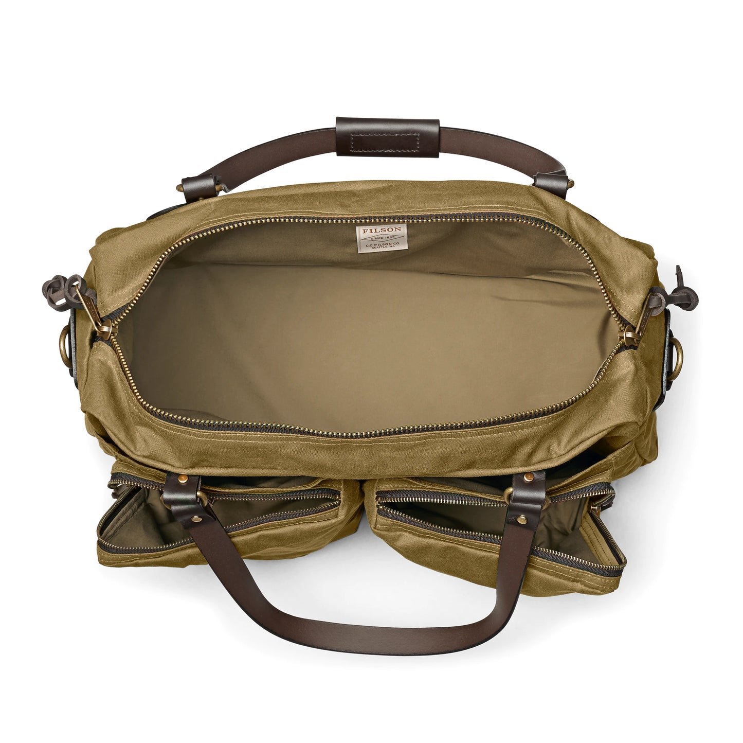 FILSON 48-HOUR TIN CLOTH DUFFLE BAG - DARK TAN