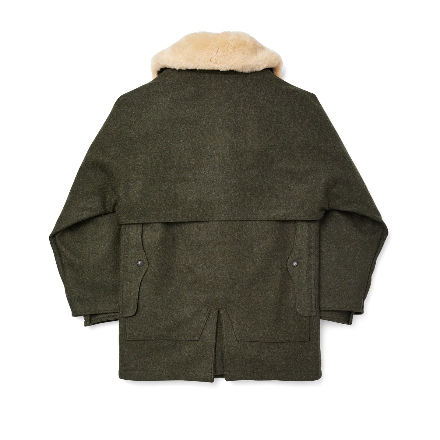 FILSON LINED MACKINAW WOOL PACKER COAT - Forest Green