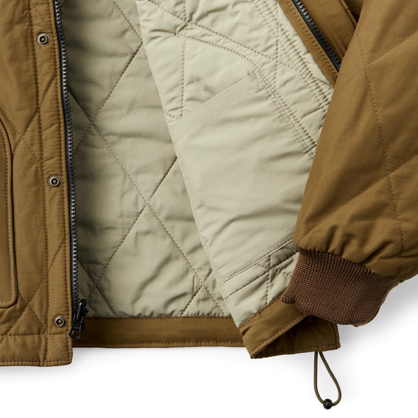 FILSON QUILTED PACK JACKET - TAN