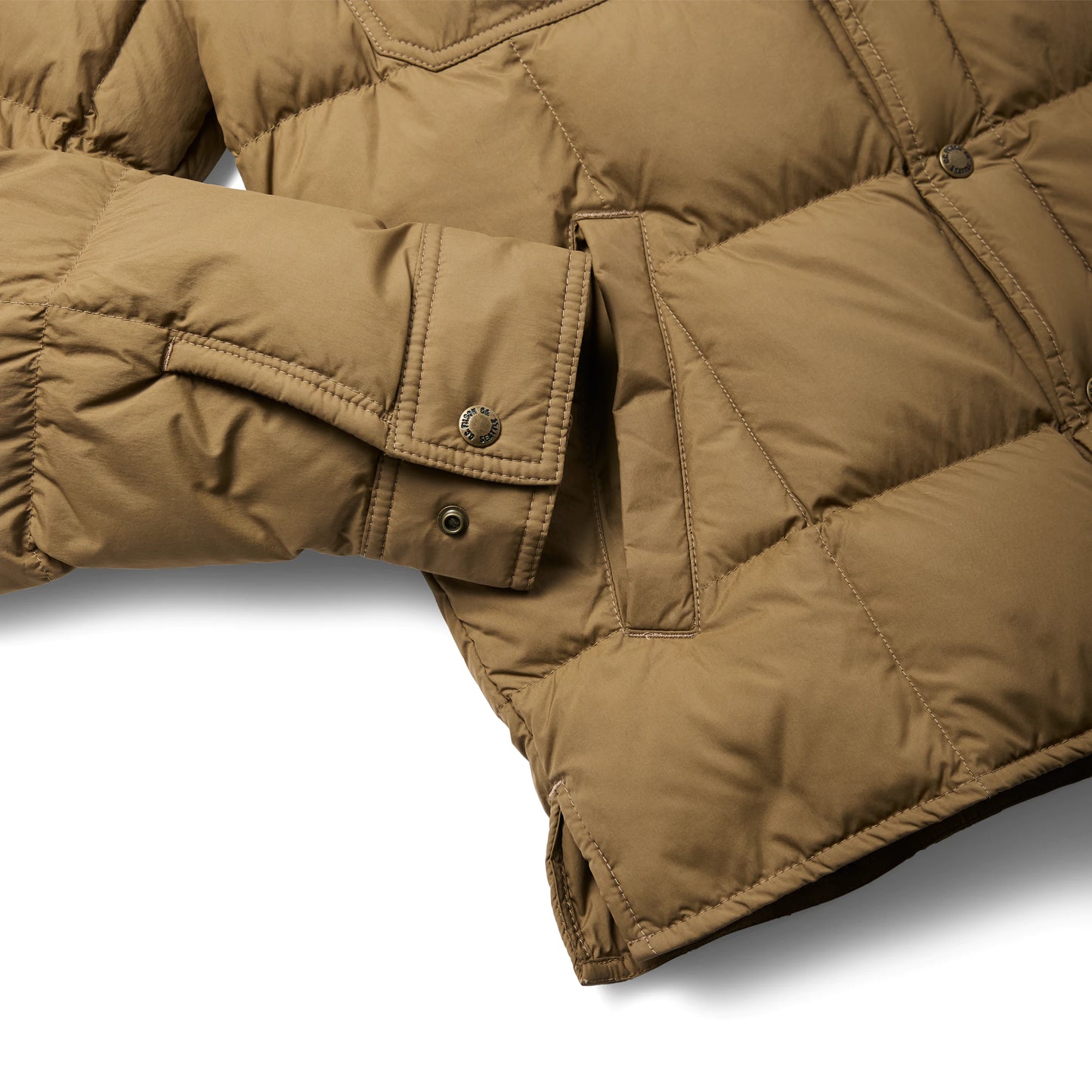 FILSON LIGHTWEIGHT DOWN JAC-SHIRT - DARK TAN