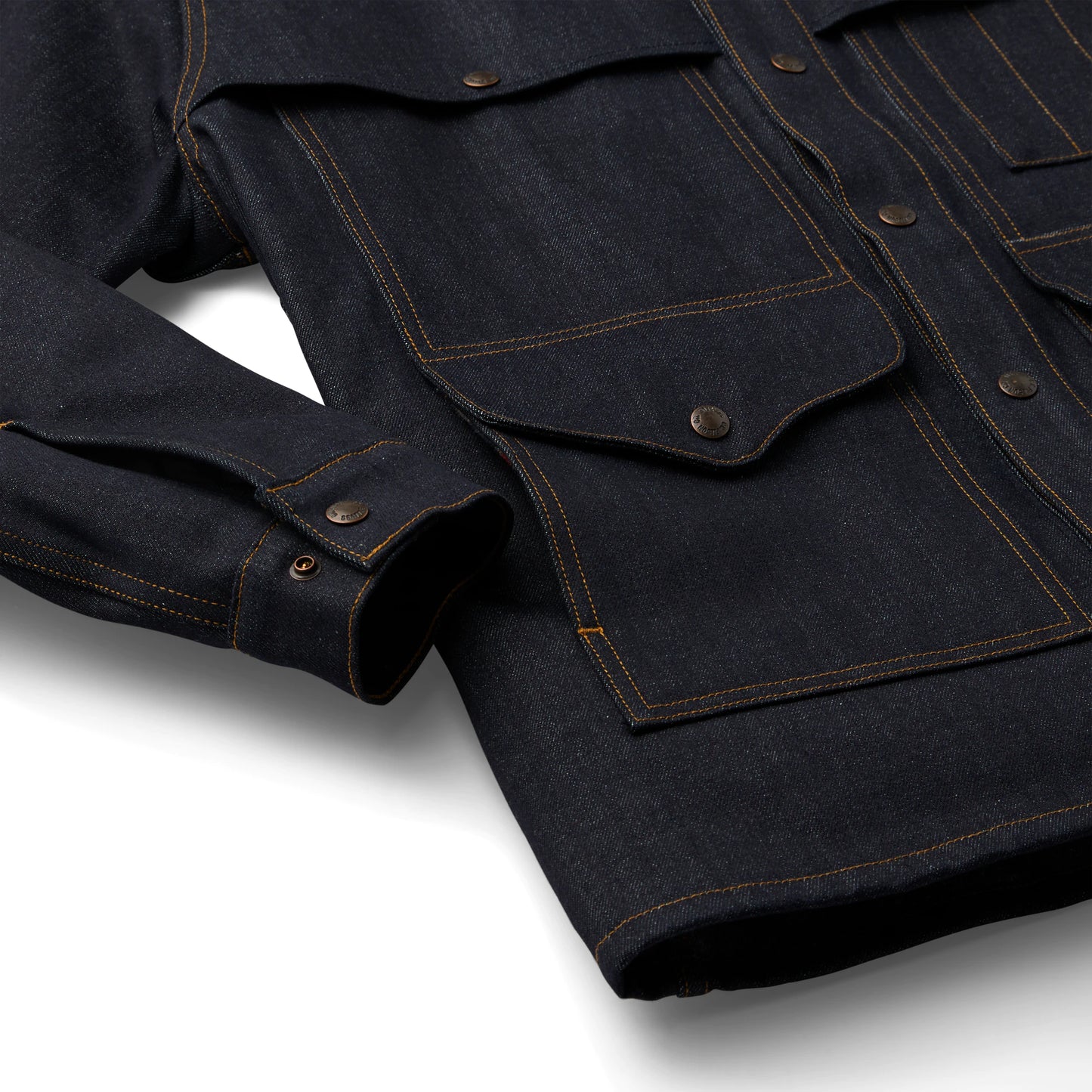 FILSON LINED DENIM CRUISER JACKET - RAW INDIGO