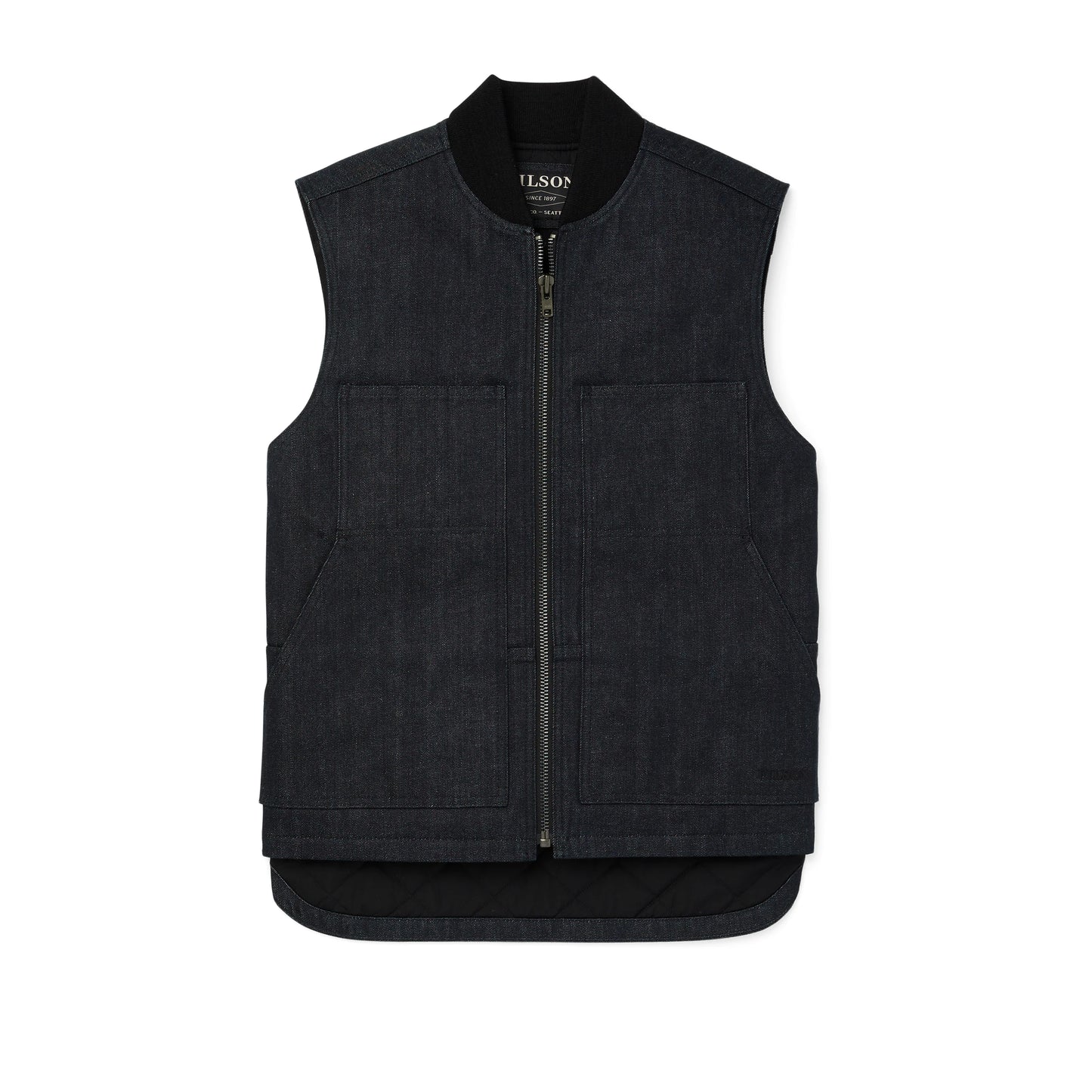 FILSON DENIM INSULATED WORK VEST - Raw Indigo
