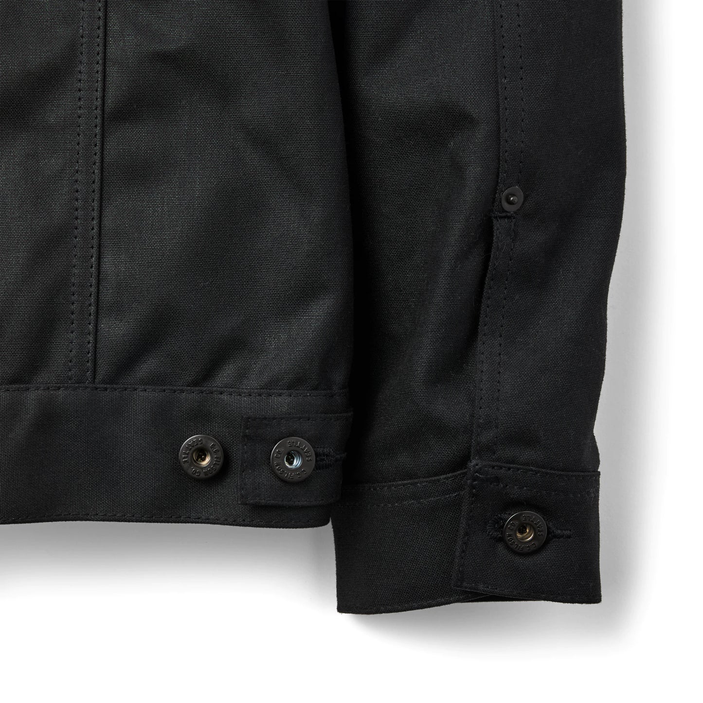 FILSON TIN CLOTH SHORT LINED CRUISER JACKET - BLACK