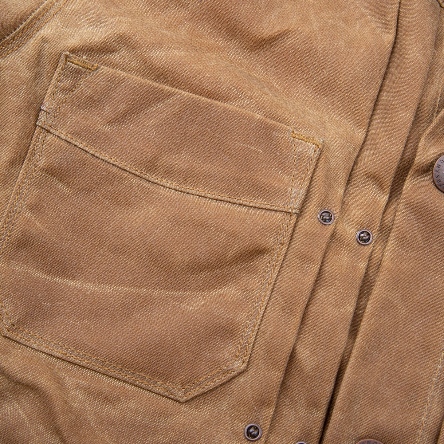 Freenote Cloth riders jacket waxed canvas - RUST