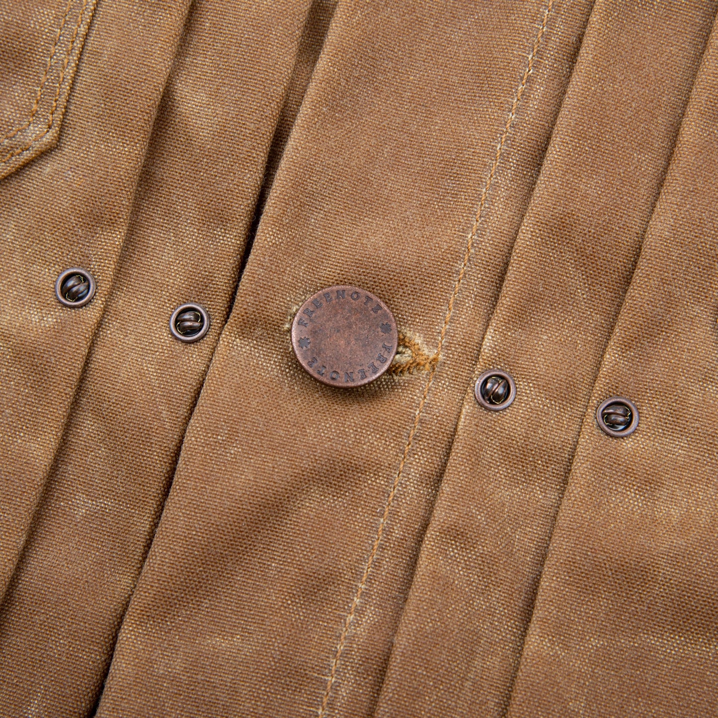 Freenote Cloth riders jacket waxed canvas - RUST