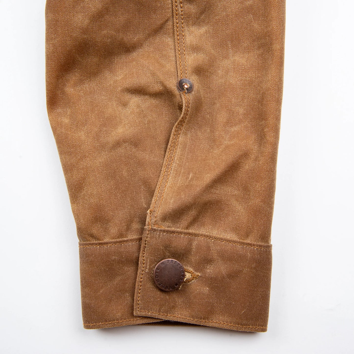 Freenote Cloth riders jacket waxed canvas - RUST