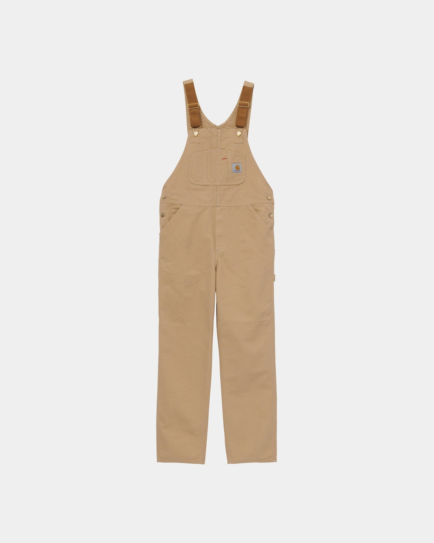 CARHARTT WIP BIB OVERALL - DUSTY HAMILTON BROWN