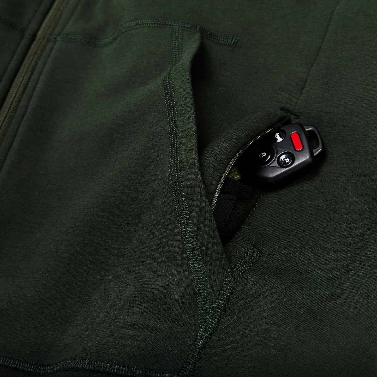 FILSON X TEN THOUSAND TECH ZIP HOODIE - DARK TIMBER