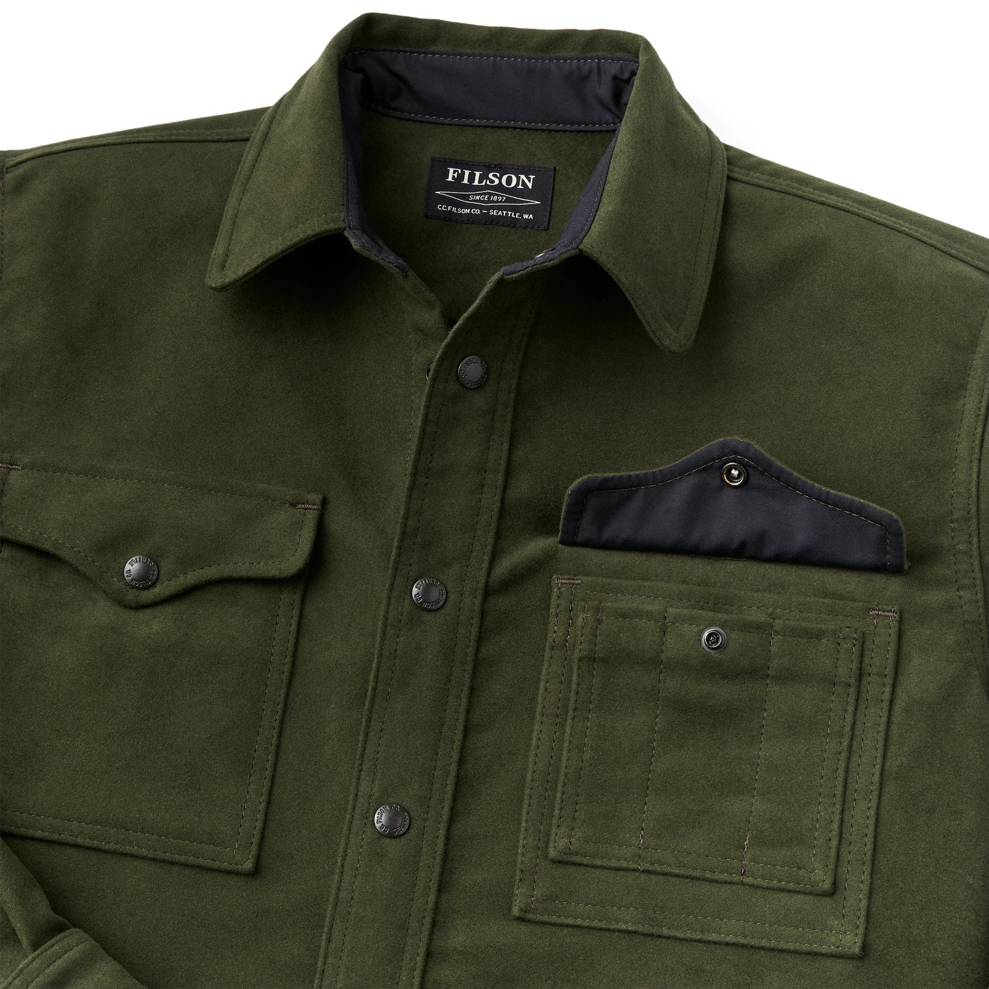 FILSON MOLESKIN JAC-SHIRT - DARK OLIVE