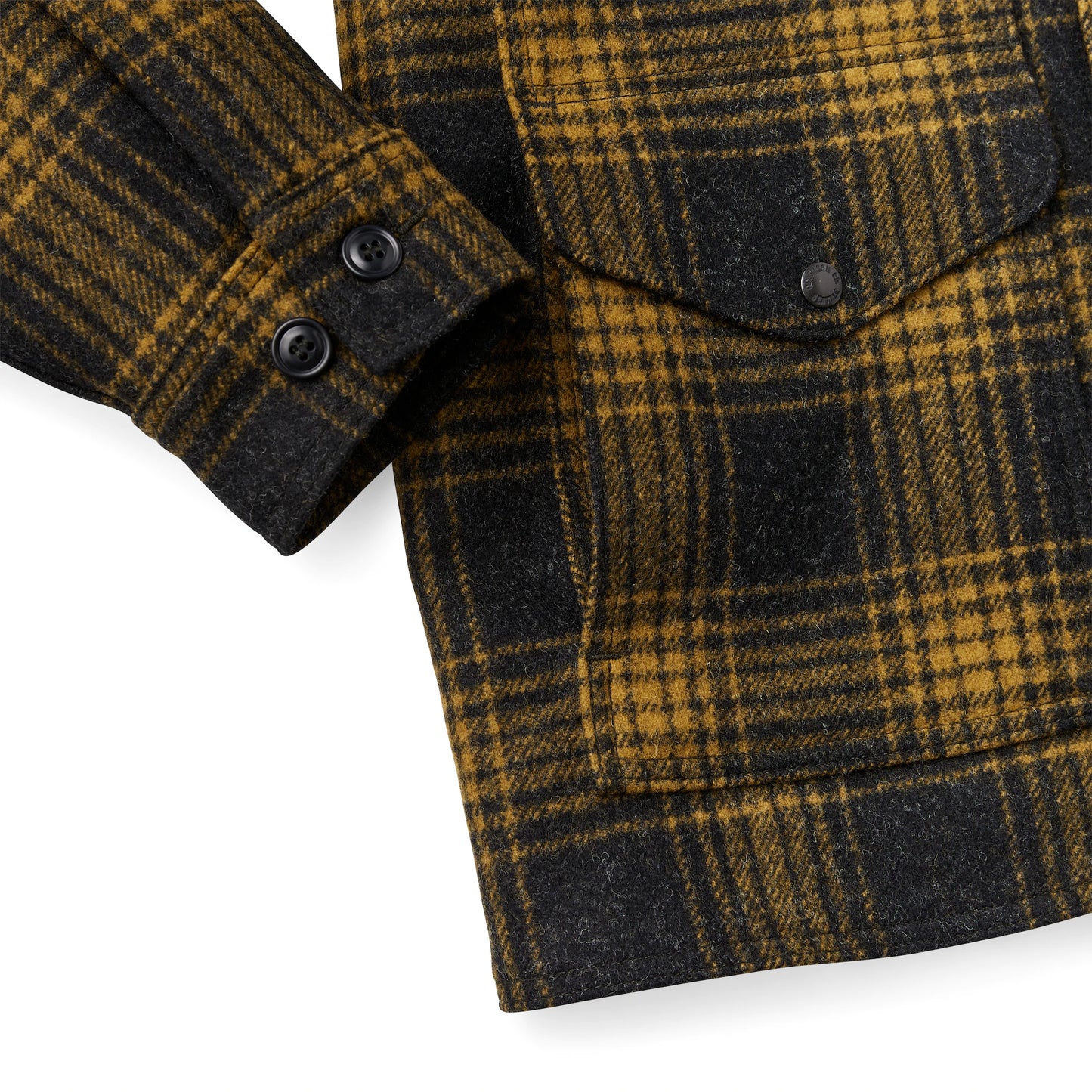 FILSON MACKINAW WOOL CRUISER JACKET - GOLD OCHRE OMBRE